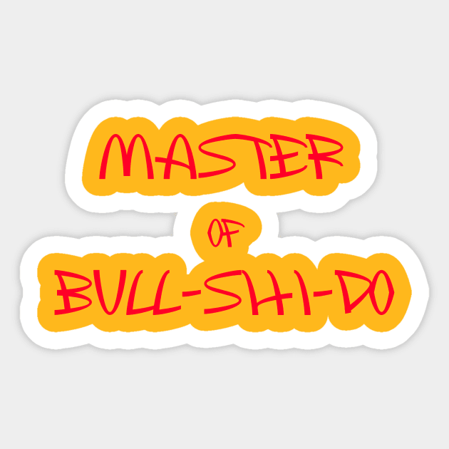 Master Of Bull Sticker by Pet-A-Game